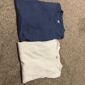 Blue and White Sweater Set